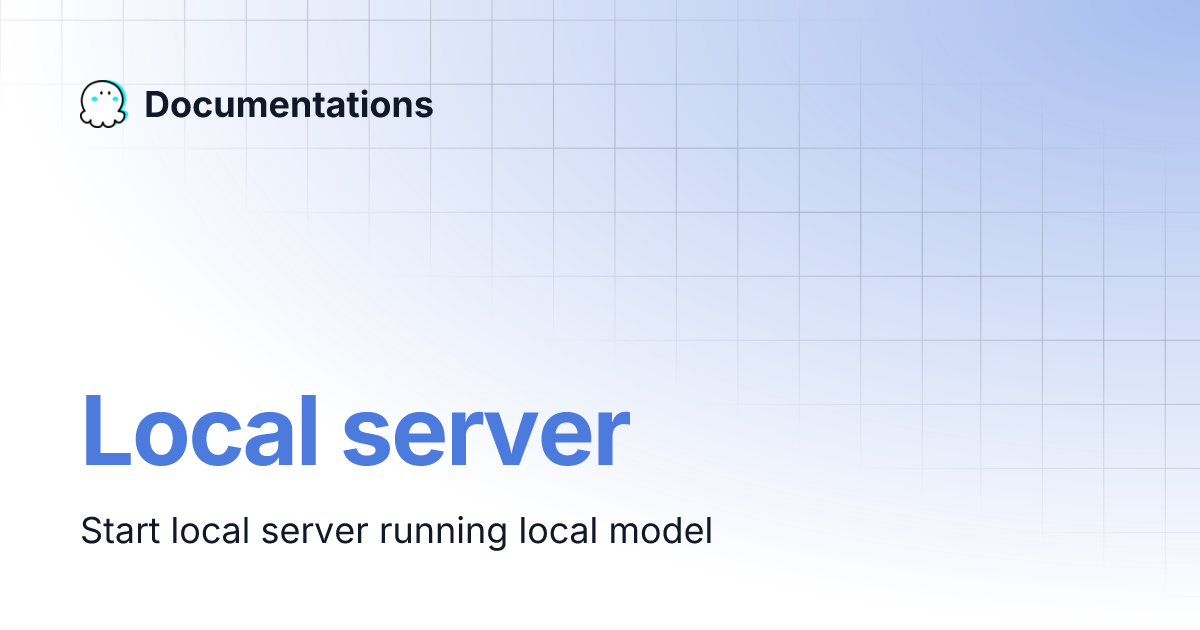 Local server documentations